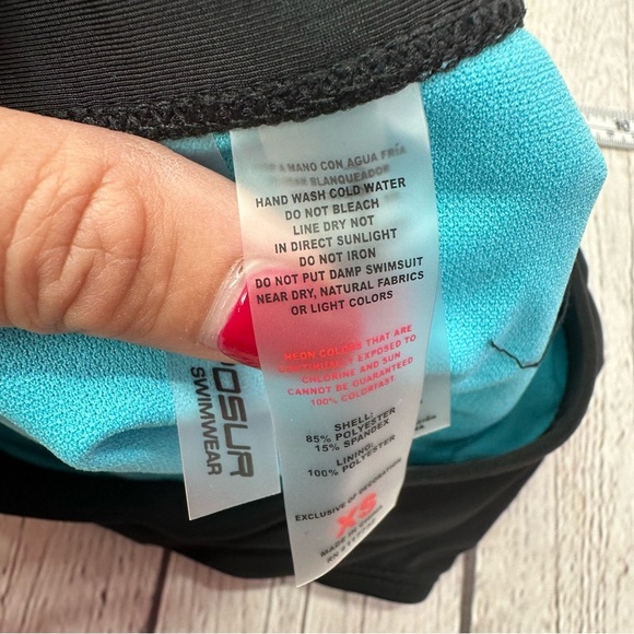 NWT ZeroXposur Shade Halter Tankini Top Bikini Bottoms Set - UPF 30+ sz XS blue - Picture 7 of 7